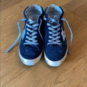 Golden Goose Mid Star 38, Navy Blue suede